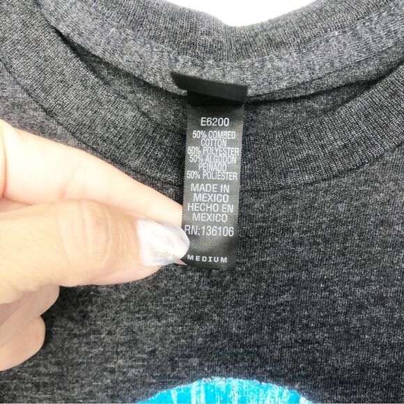 ED SHEERAN | 2018 Concert Tour Tee Dark Gray Atlanta Georgia Unisex Size Medium - Picture 8 of 8